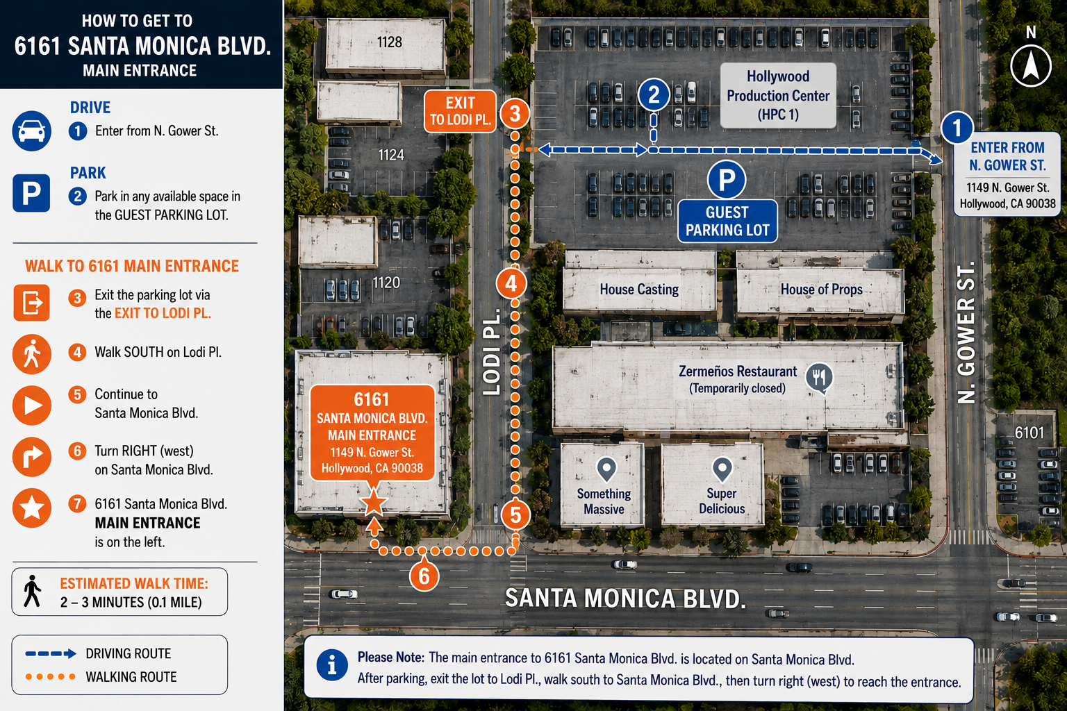 Parking diagram for 6161 Santa Monica Blvd